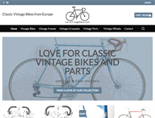 Tablet Screenshot of ilovevintagebikes.com